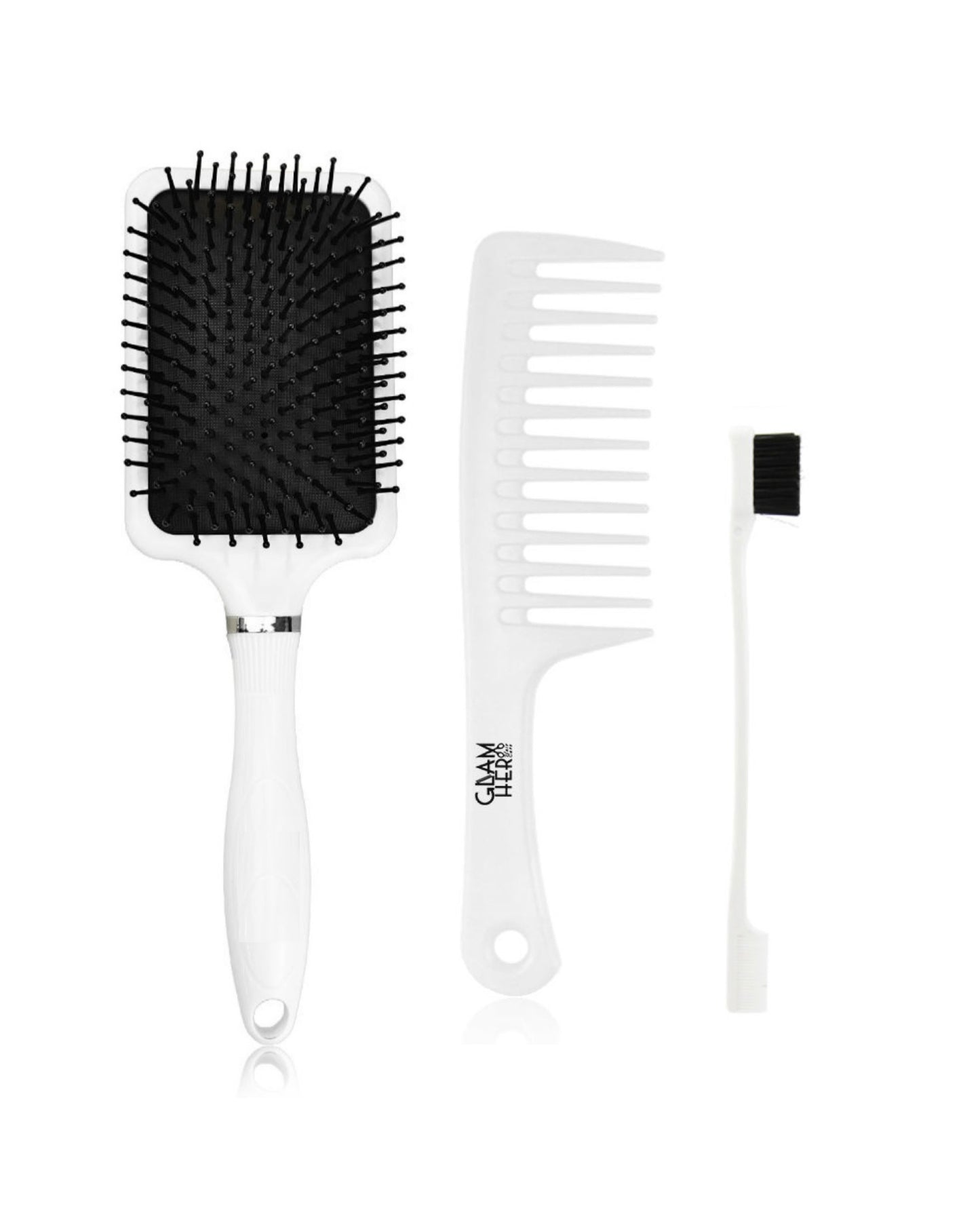 GlamHer "Tangle Ease" Detangling Brush Set