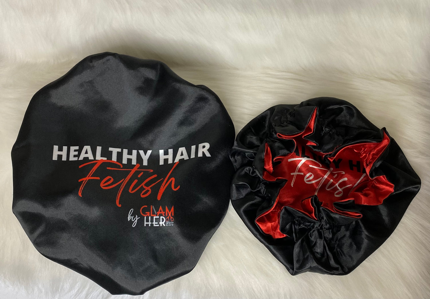 GlamHer Reversible Satin Bonnet