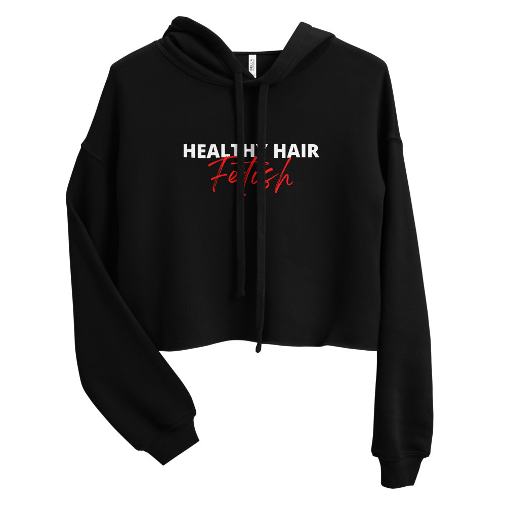 Fetish Crop Hoodie - Black