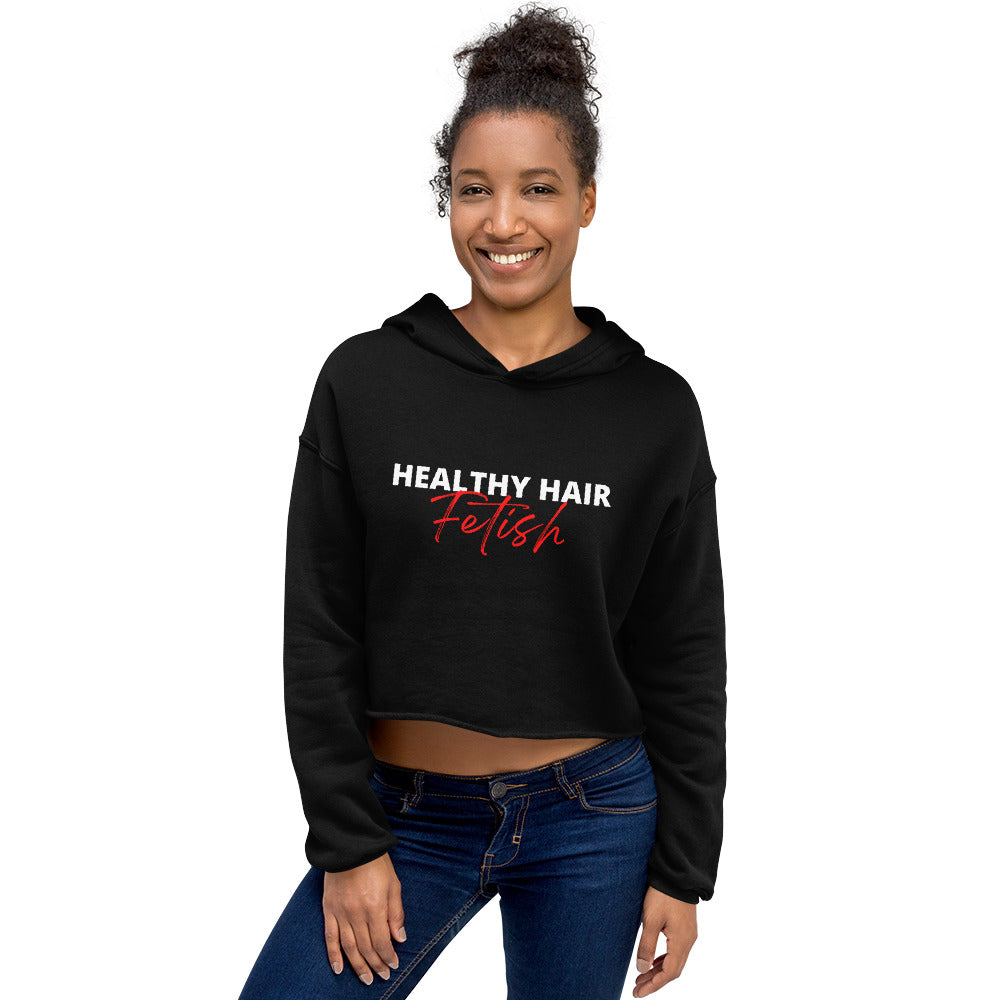 Fetish Crop Hoodie - Black