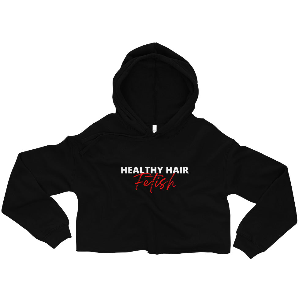 Fetish Crop Hoodie - Black